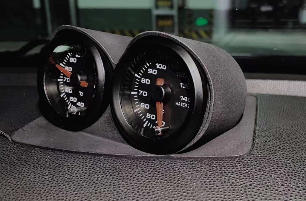 Auto Meter Gauge Works Dual Gauge Pod - For 2-1/16" Gauges, Paint-to-Match, OEM Look
